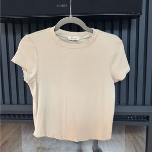 Madewell Cream Short Sleeve Tee